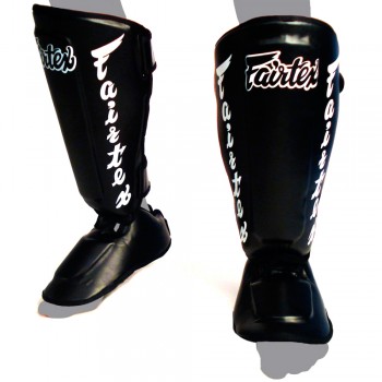 Fairtex SP7 Защита Голени "Twister Detachable In-Step" Разборная Тайский Бокс Черный